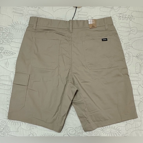 NWT Prana Men’s Double Peak Short Sz 34 10” inseam Sandbar Khaki UPF 50+ - Picture 7 of 10